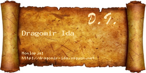 Dragomir Ida névjegykártya